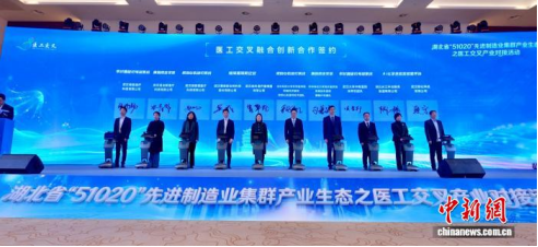 湖北省医工交叉融合创新产业联盟揭牌成立